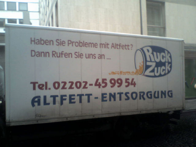 altfett - entsorgung altfett bergisch gladbach ruck seife zuck k�ln entsorgung 