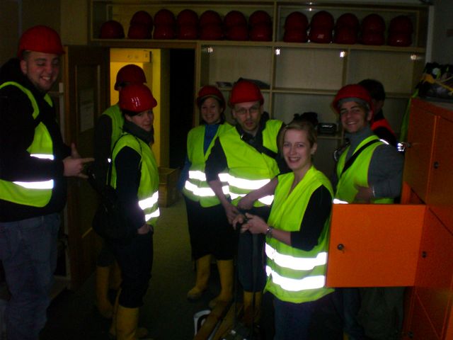 besuchergruppe k�ln tunnelbaustelle nords�dbahn touristen 