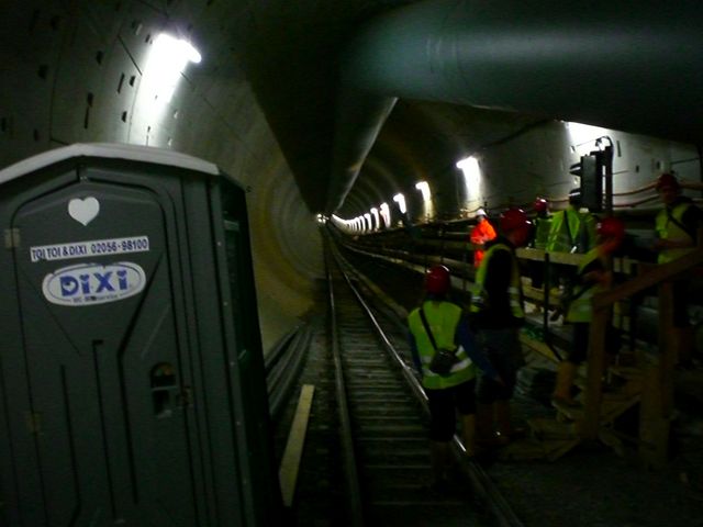 dixi I k�ln tunnelbaustelle nords�dbahn dixiklo 
