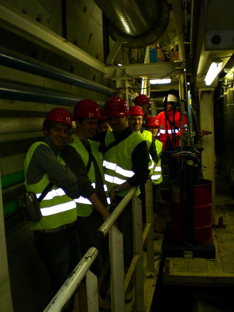 touristen k�ln tunnelbaustelle nords�dbahn tunnelbohrmaschine touristen 