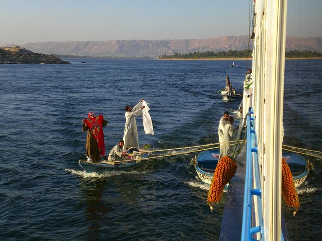 handelswesen händler nil boote ägypten 