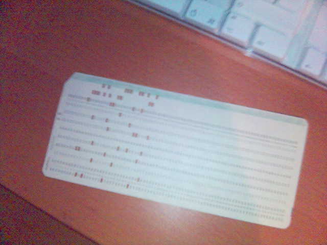 Datentr�ger alt computer datentr�ger lochkarte punchcard 