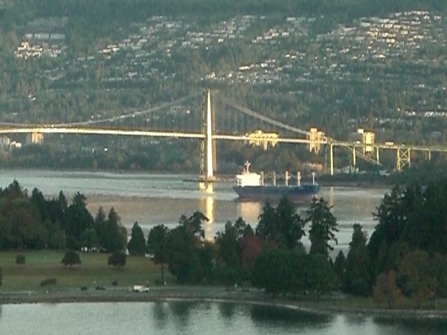 lions gate bridge bridge dampfer gate stanley park aussicht lions 