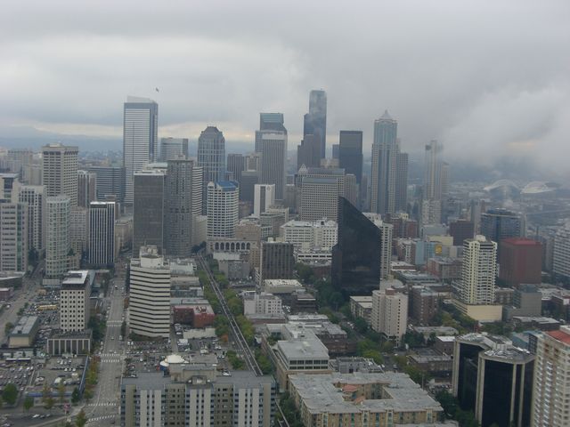  needle nebel space skyline 