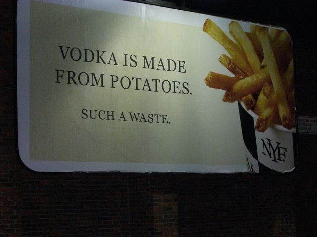  verschwendung pommes vodka 