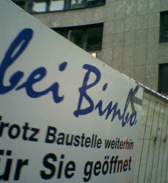 bimbo bimbo schild 