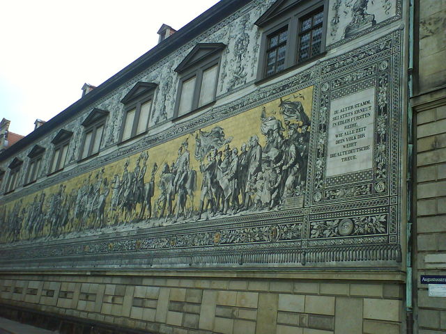 Wandmosaikgel�t deutschtum dresdden wandgem�lde 