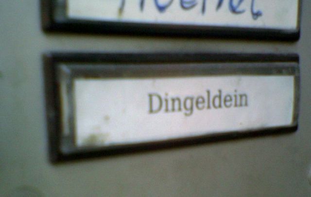 dingeling dein ding namen klingelschild klingel 