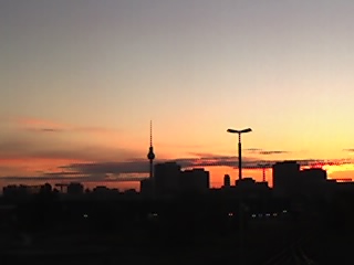 Berlin Stadtkulisse himmel sonnenuntergang berlin skyline 