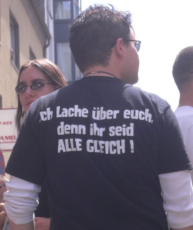 haha! anders schwul shirt lachen csd07 