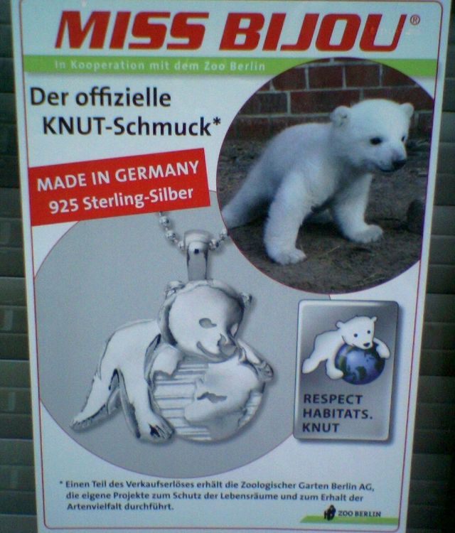 wiedergutmachung eisb�r respekt schmuck chlodwigplatz zoo b�r knut 