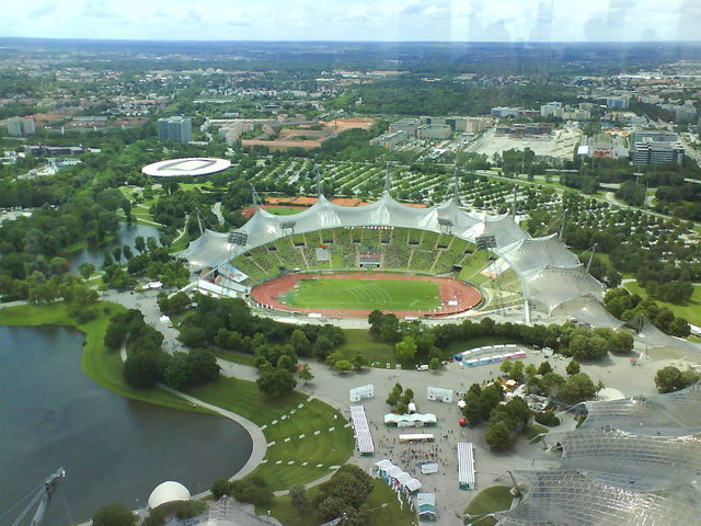 m�nchen olympiastadion panorama bayern m�nchen olympiaturm 