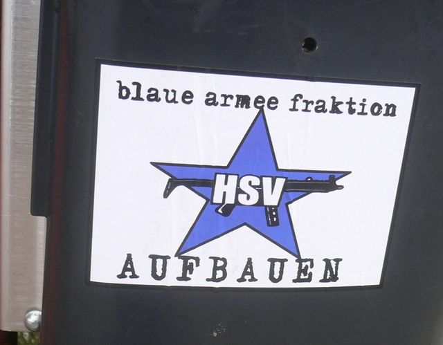 baf armee fraktion lbeck raf sticker stern 