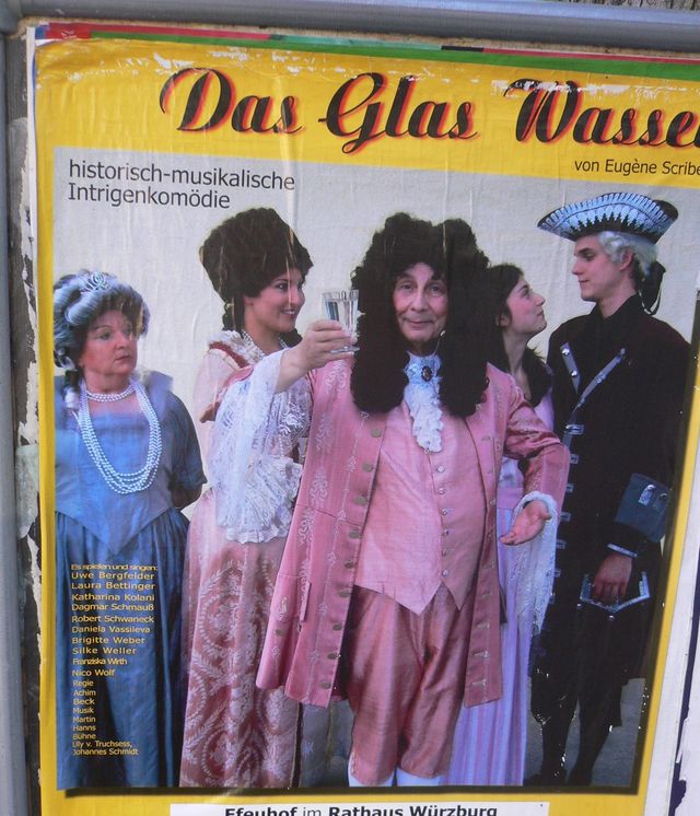 hochkultur kom�die w�rzburg plakat theater 