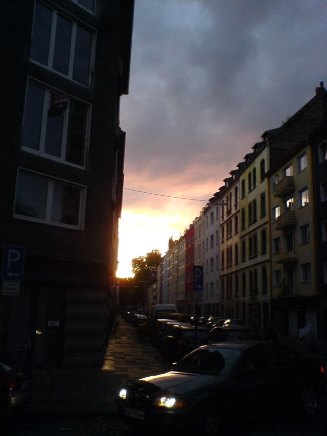 s�dstadtromantik (1) k�ln sonnenuntergang s�dstadt kitsch hammondbar romantisch romantik 
