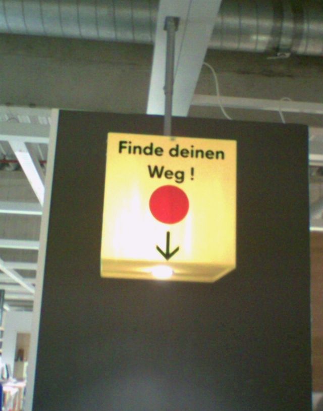 erleuchtung bei ikea  finden orientierung ikea punkt weg erleuchtung 