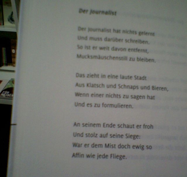 selbstbild journalist journalisten lernen gedicht beruf 