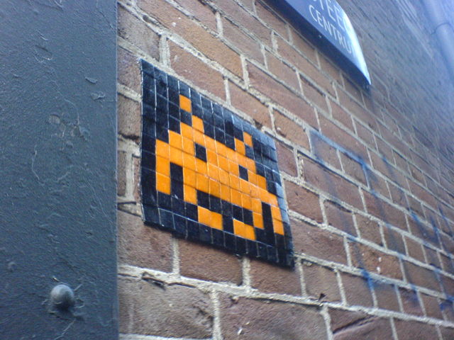space invader space_invader amsterdam kachel 