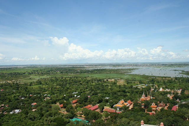 berschwemmung berschwemmung regen reisfeld kambodscha 