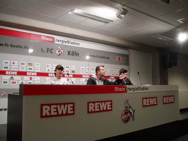 Pressekonferenz fc-koeln larson pressekonferenz rheinenergiestadion steam0r lars pnzli steam stephan christian 