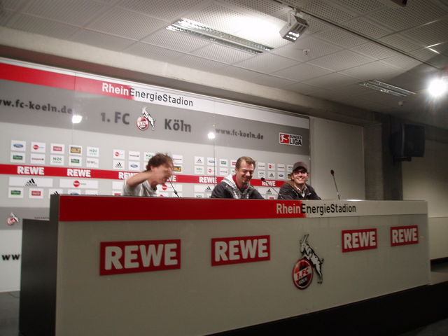 Pressekonferenz II christan lars p�nzli stephan larsen steam0r fc-koeln pressekonferenz rheinenergiestadion steam larson 