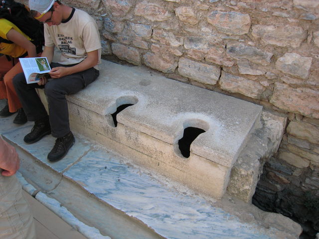 Toilettenraum trkei toilette antik kusadasi ephesus 