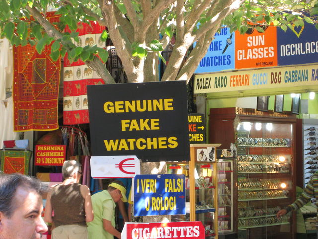 Du wolle kaufe? genuine watches trkei fake kusadasi schild 