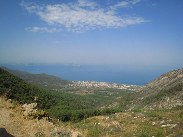 Naturschutzgebietausblick naturschutzgebiet samos trkei kusadasi jeep safari 