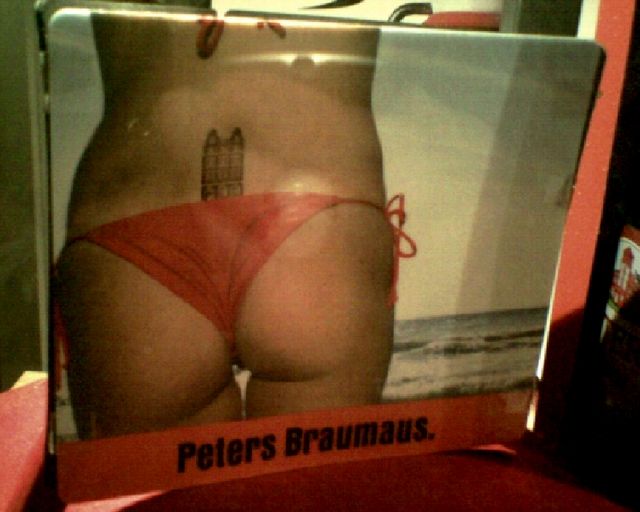 arschgebr�u arschgeweih arsch brauhaus k�lsch werbung Po maus hintern bikini tattoo peters_k�lsch 