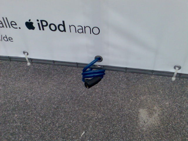 �pfel stehlen banner fahrradschloss gaunerei �se apple plakat diebstahl schloss 