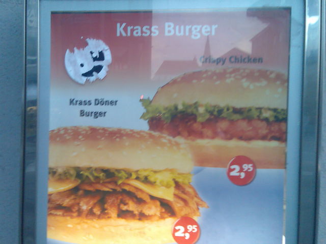Voll krass d�ner burger krass 