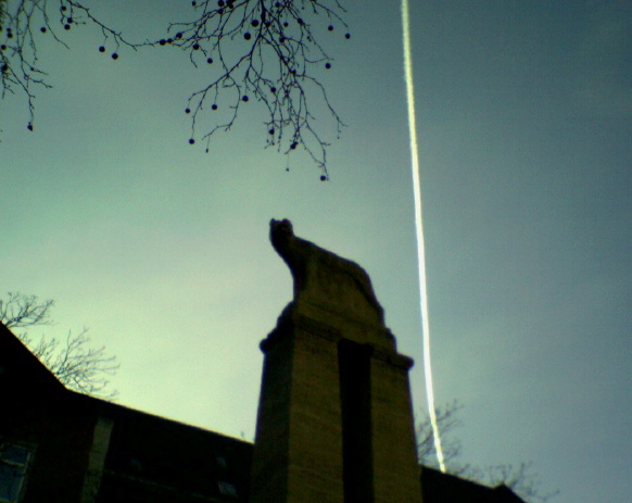 stadtwolf kerosin himmel kln denkmal wolf sockel 