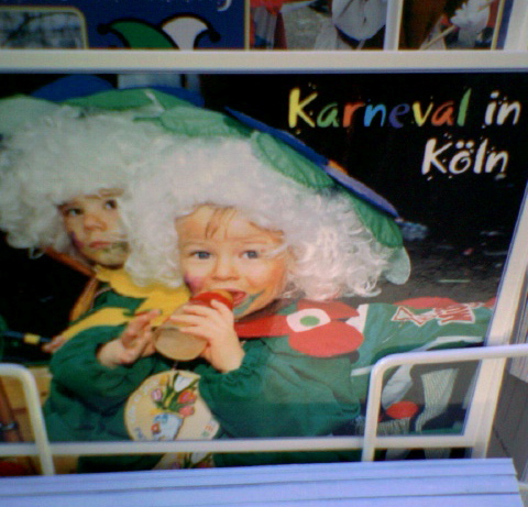 frh bt sich karneval kinder kln saufen trinken postkarte 