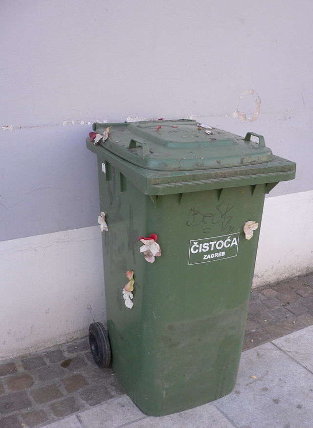 bl�mchen blumen bl�mchen m�lltonne tonne zagreb 