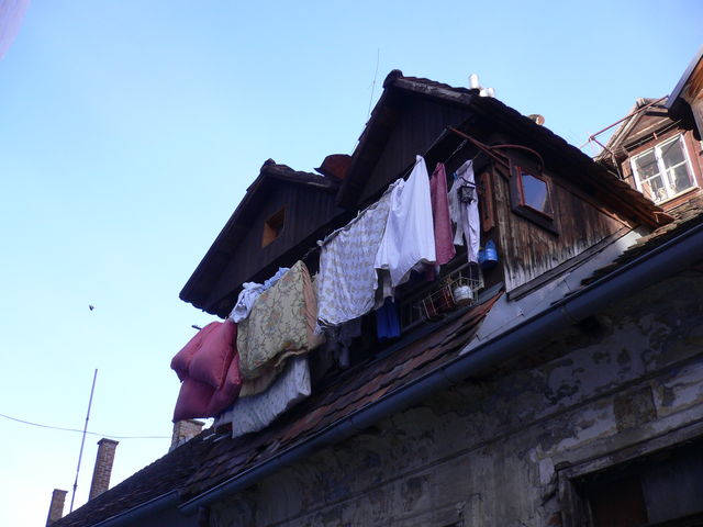 aushang giebel fenster dach w�sche zagreb 