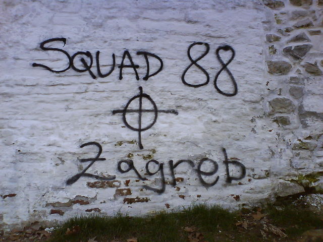 nazis squad88 nazis nazischweine zagreb graffiti 