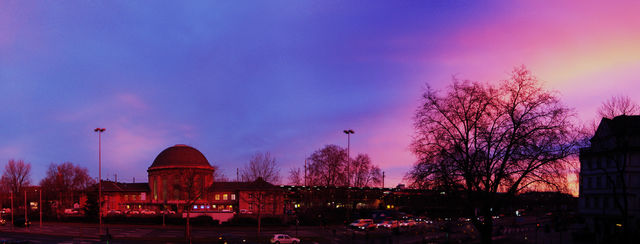 Blutbahnhof bro deutz himmel panorama bahnhof arbeit 