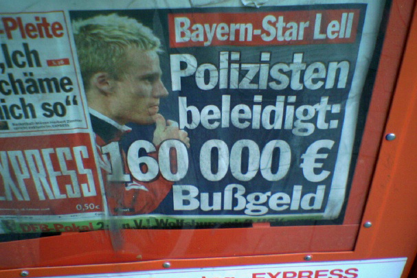 starbonus bu�geld fc_bayern fu�baller geldstrafe lell express geld polizei schlagzeile bayern 
