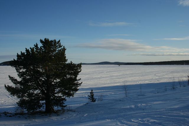 Inarisee finnland inari inarisee eis schnee gefroren nordkap2008 