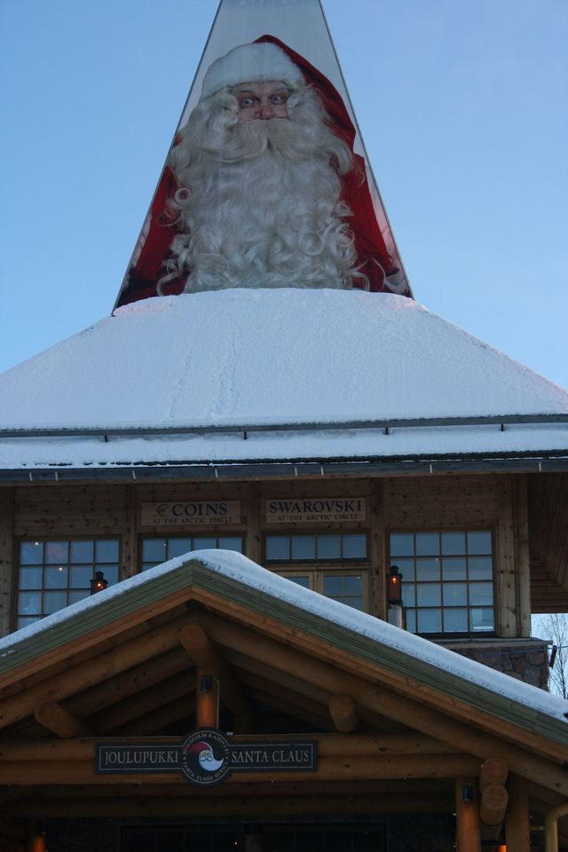 Beim Weihnachtsmann zuhause rovaniemi weihnachtsmann nordkap2008 polarkreis finnland 