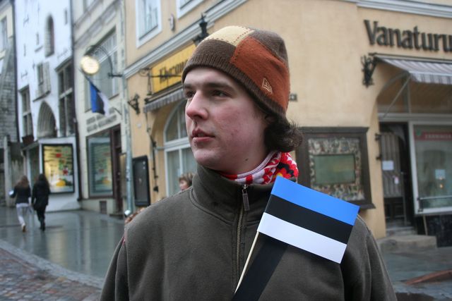 Heute sind wir alle Esten nationalfeiertag flagge estland nordkap2008 tallin stephan 