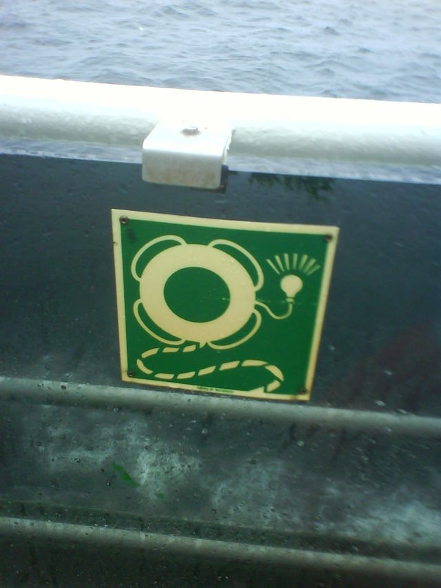 Rettende Idee! rettungsring f�hre idee nordkap2008 