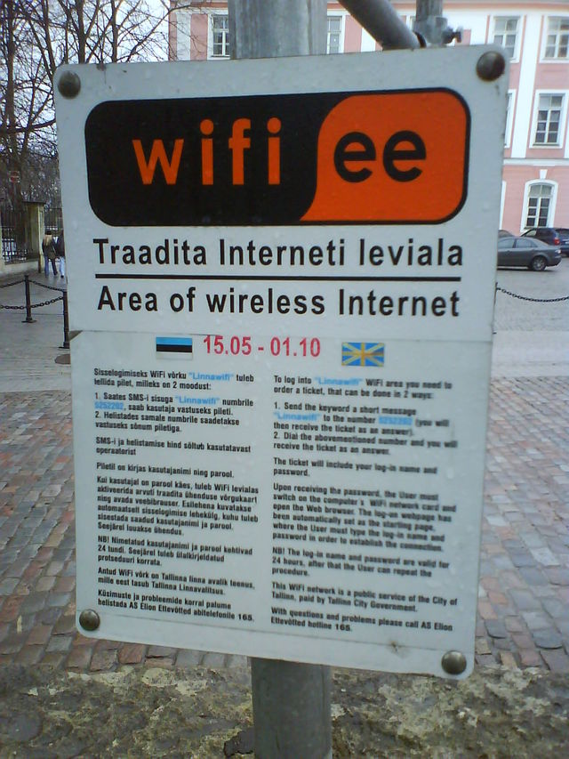 Kostenlos Intarweb wlan estland kostenlos nordkap2008 tallin 