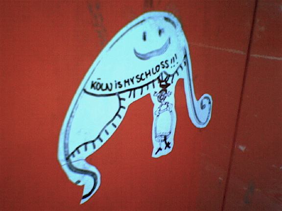 my schloss krake k�ln sticker streetart schloss 