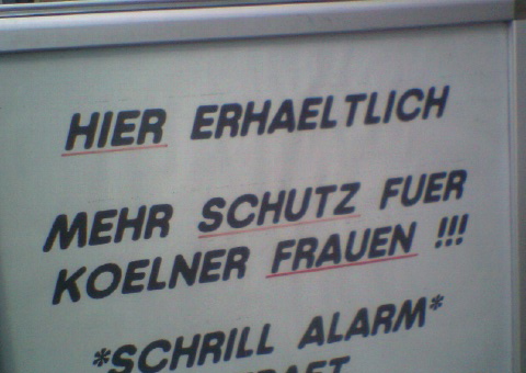 schutz f�r k�lner frauen kettner schrill k�ln alarm frauen k�lner schutz 
