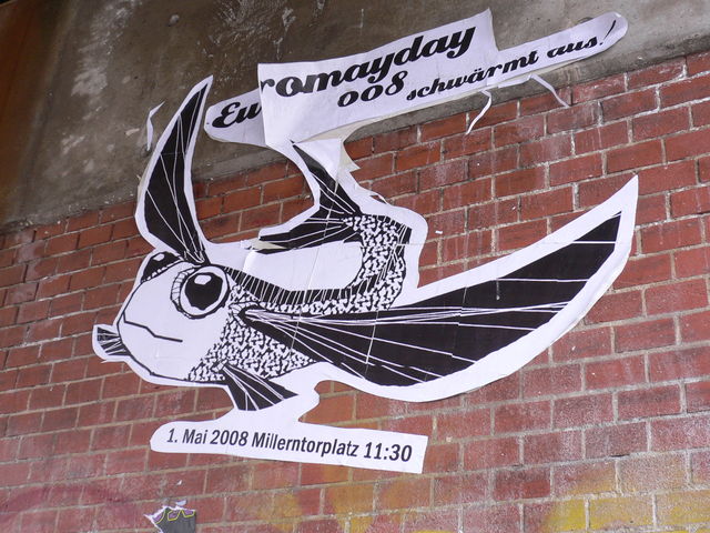 der schwarm fisch streetart mai mayday hamburg schanzenviertel 