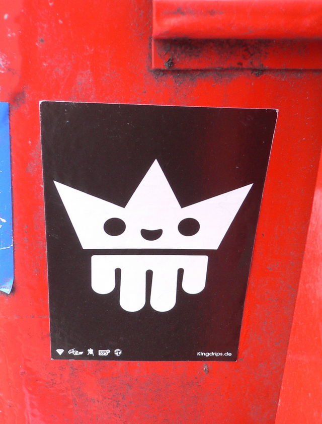  sticker streetart hamburg king 