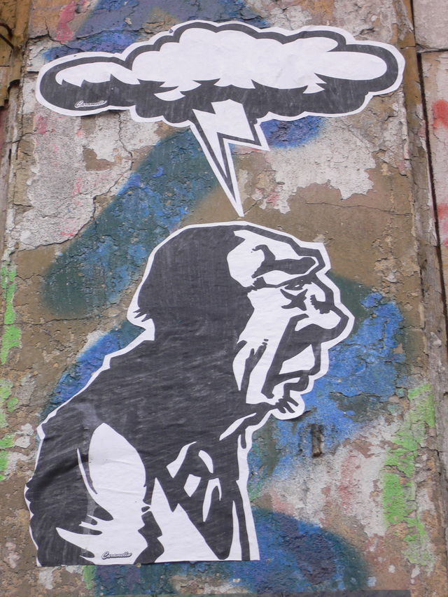 grummel streetart mann wolke hamburg gewitter schanzenviertel 