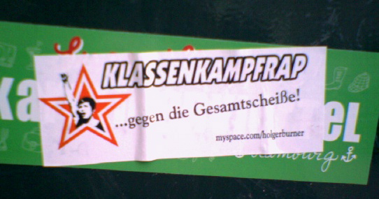 gesamtscheie klassenkampf rap sticker protest scheie hamburg 