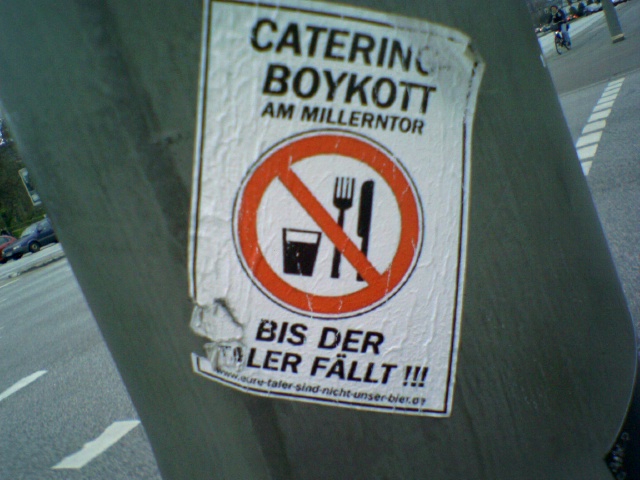 bis der taler f�llt boykott catering taler bier geld st.pauli fu�ball hamburg millerntor 